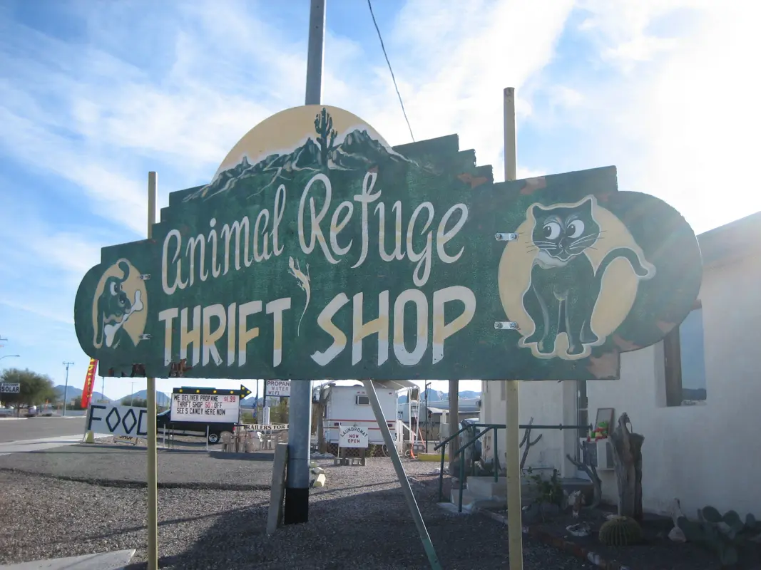Animal refuge thrift shop