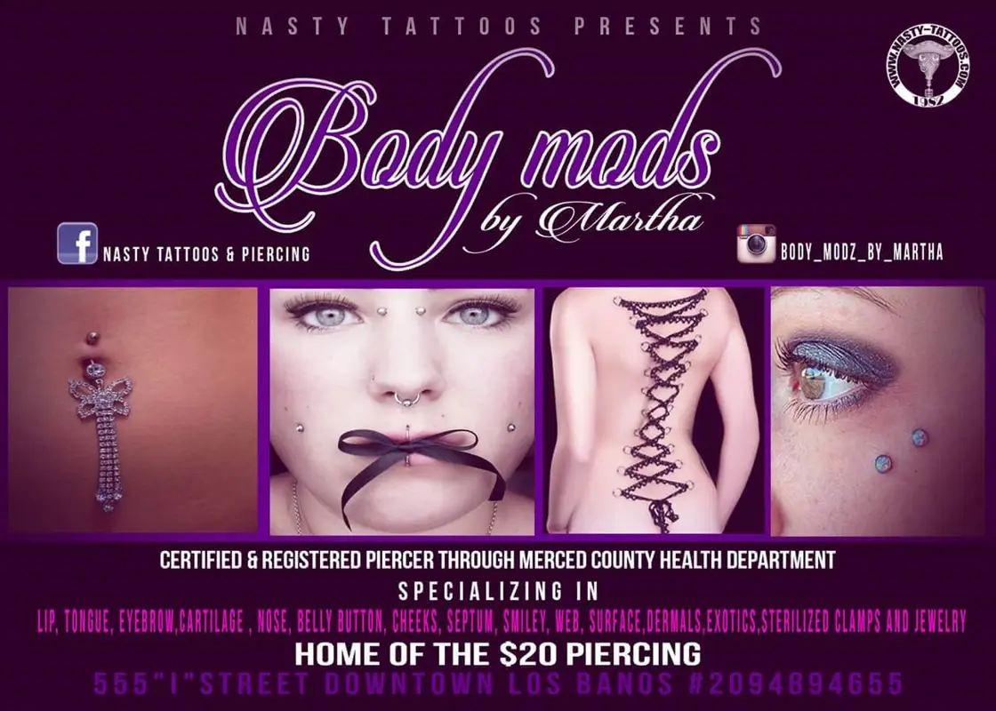 Nasty Tattoos and Piercings