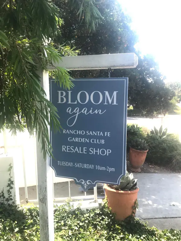 "Bloom Again," the RSF Garden Club Upscale Resale Shop