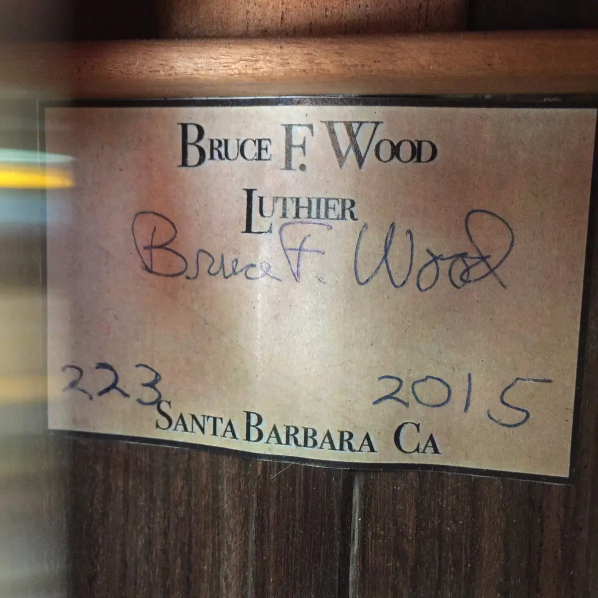 Bruce F Wood