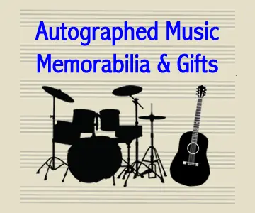 Autographed Music Memorabilia and Gifts